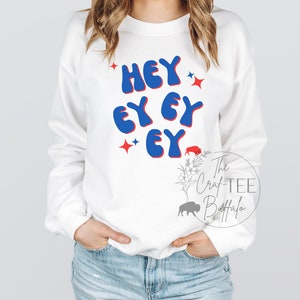 Buffalo Football Hey Ey Ey Ey Crewneck Sweatshirt