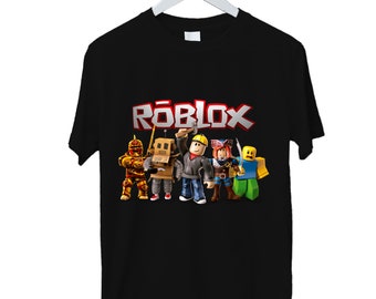 Roblox Characters Kids Printed T shirt Gaming Tshirt Birthday Gift Unisex Kids Adults Tops Etsy