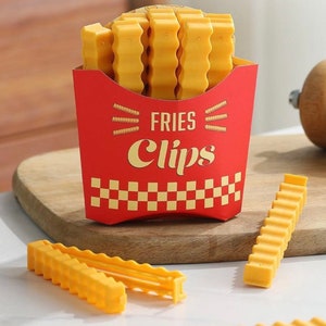 Custom Chip / Coffee / Snack Bag Clips set of Four Potato Chips