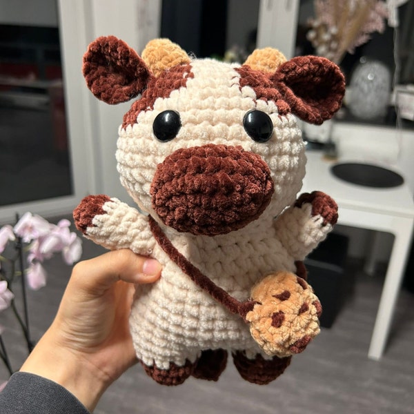 Amigurumi-Kuh-Plüschtier-Handmade