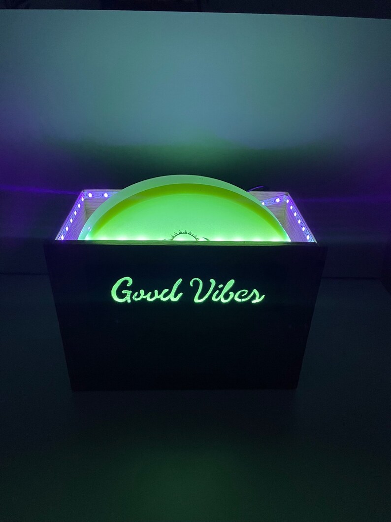 Disc Golf Glow Box Bag Insert, Personalized Etsy