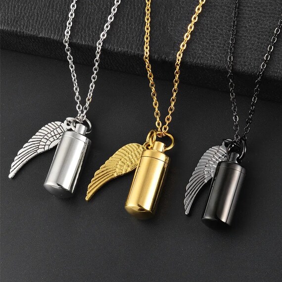 Cremation cylinder necklace deals