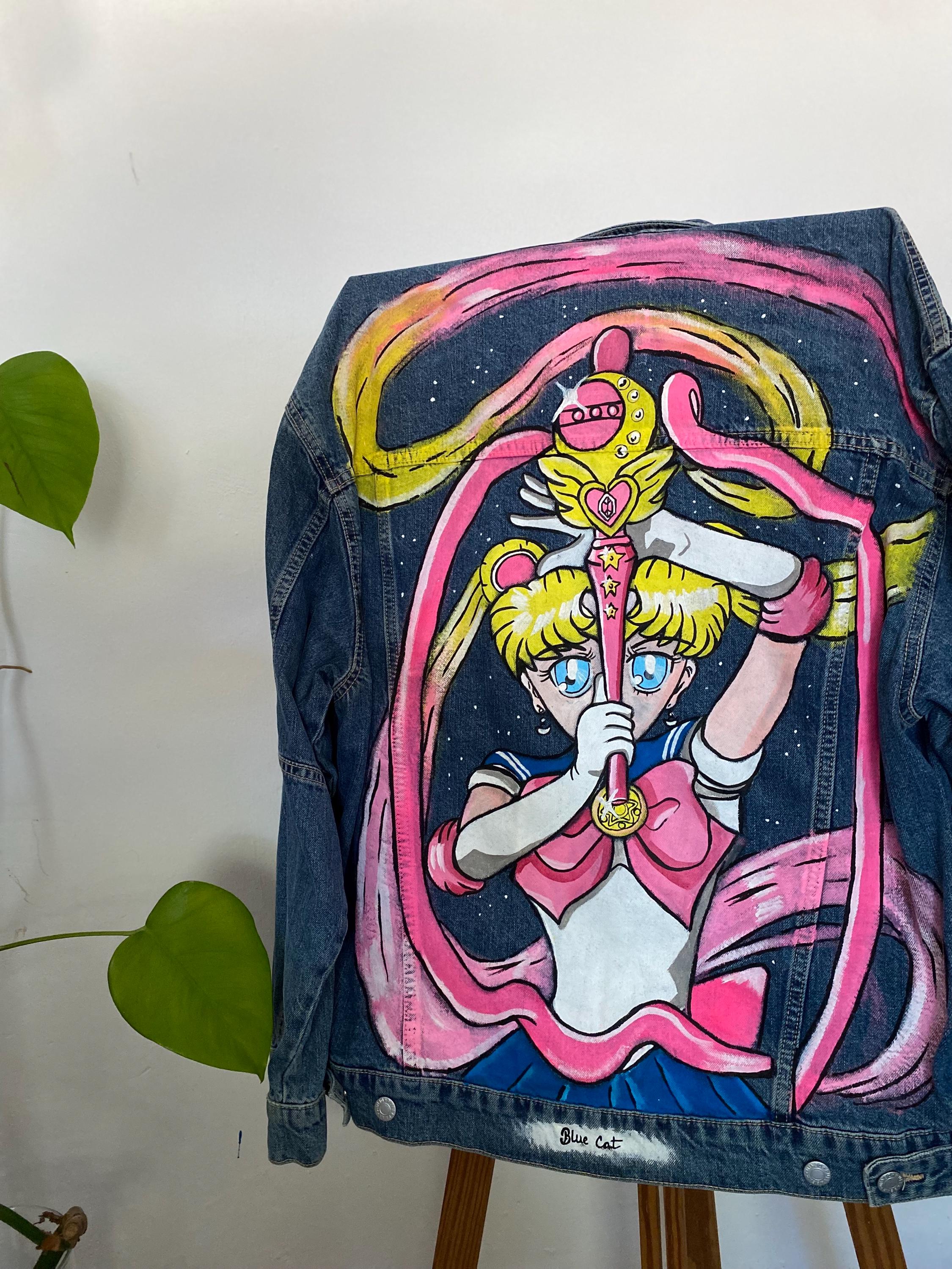 Sailor Moon Denim Jacket - Etsy