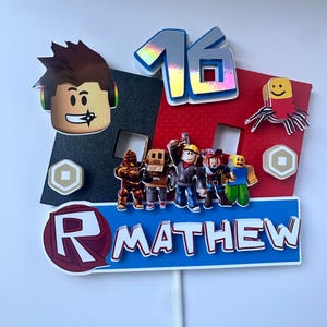 Gamer Cake Topper | Gaming Cake Topper | Video Game Cupcake Toppers | Boy Cake Topper | Video Game Party Decor
