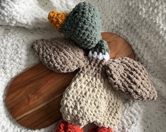 Mallard Duck Knotted Lovey | Crocheted | Stayer Crafts