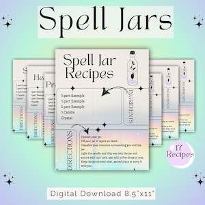 Zauberglas Rezepte | Schutz | Wohlstand | Liebe | Straßenöffner | Fülle | Zauberhafte Zaubergläser | Ritual-Künste | Digitaler Download | PDF-Datei