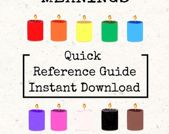 Candle Color Meanings Guide: Witchcraft Reference Chart (PDF)