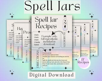 Zauberglas Rezepte | Magischer Ritual-Anleitung (Digitaler Download PDF)