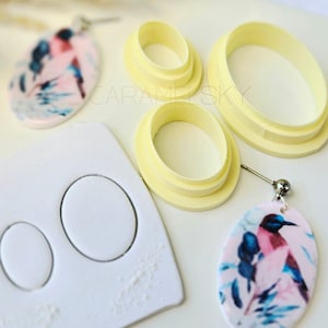 Oval Clay Cutter - Oval Polymer Clay Cutters – 3 Sizes – Single or Full Set