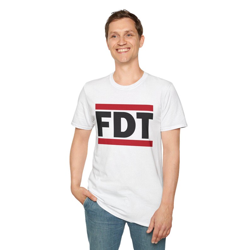 FDT (F Donald Trump) Hemd | Subtiles FDT T-Shirt | Anti-Trumpf, Anti-Elon, Anti-MAGA | demokrat-Liberal Shirt | Pro-Demokratie feministischer Demonstration Bild 6