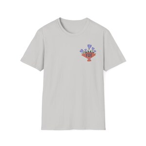Camiseta FDT (F Donald Trump) / Camiseta sutil FDT / Camiseta anti-Trump, anti-Elon, anti-MAGA / Camiseta liberal demócrata / Feminista pro democracia Ice Grey