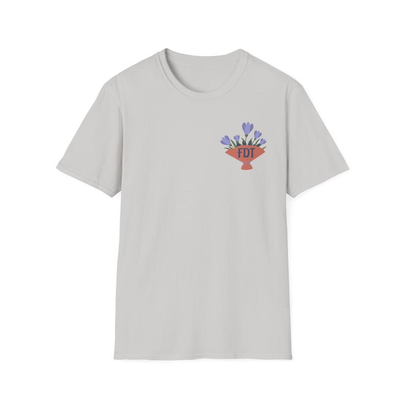 Camiseta FDT (F Donald Trump) / Camiseta sutil FDT / Camiseta anti-Trump, anti-Elon, anti-MAGA / Camiseta liberal demócrata / Feminista pro democracia Ice Grey