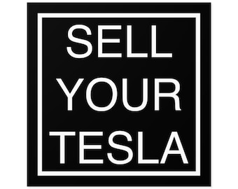 Anti Elon vendez votre autocollant Tesla | anti autocollant Elon | Sticker anti-musc | N'achetez pas de croix gammée | Sticker Tesla Anti Elon Musk | Manifestation