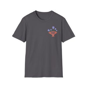 Camiseta FDT (F Donald Trump) / Camiseta sutil FDT / Camiseta anti-Trump, anti-Elon, anti-MAGA / Camiseta liberal demócrata / Feminista pro democracia Charcoal