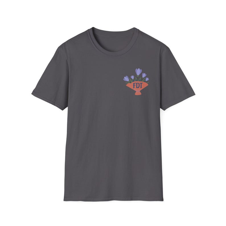 Camiseta FDT (F Donald Trump) / Camiseta sutil FDT / Camiseta anti-Trump, anti-Elon, anti-MAGA / Camiseta liberal demócrata / Feminista pro democracia Charcoal