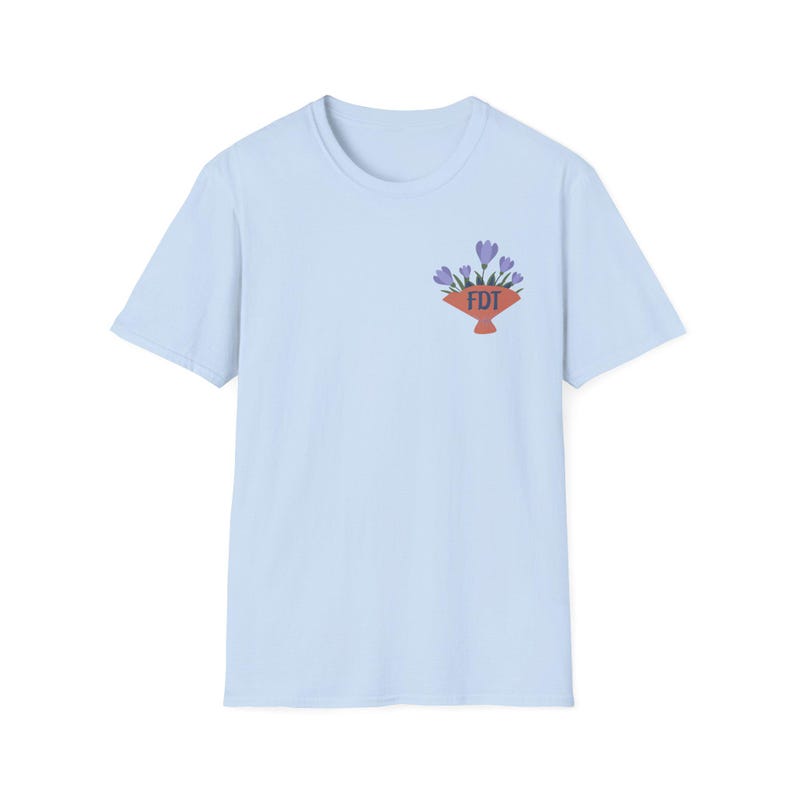 Camiseta FDT (F Donald Trump) / Camiseta sutil FDT / Camiseta anti-Trump, anti-Elon, anti-MAGA / Camiseta liberal demócrata / Feminista pro democracia Light Blue