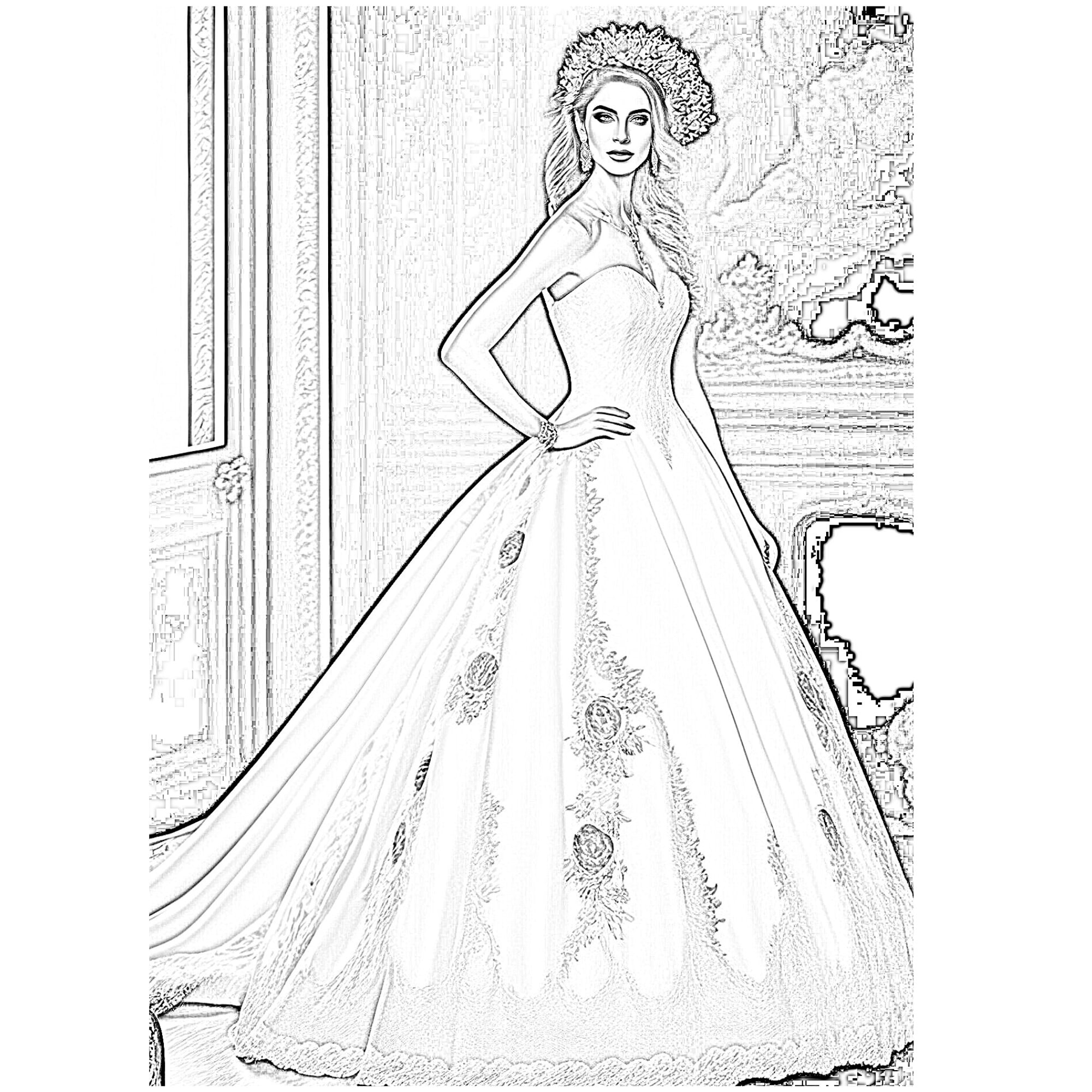 Bаrbie Coloring Pages,girls Coloring Book, for Kids and Adult, Digital