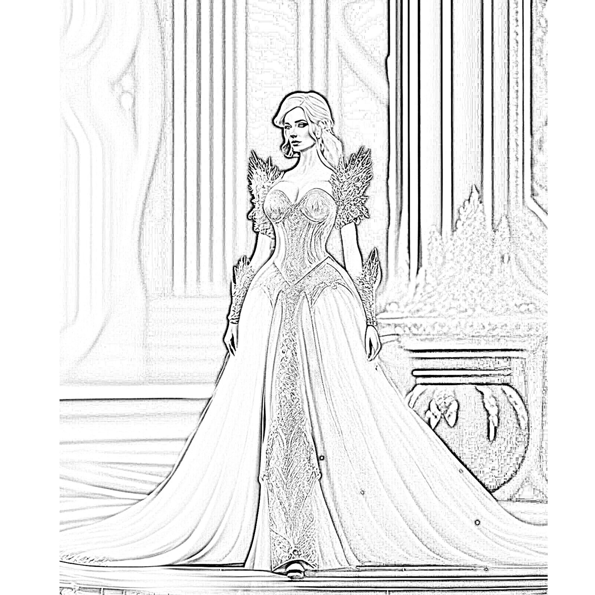 Bаrbie Coloring Pages,girls Coloring Book, for Kids and Adult, Digital