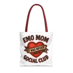 Emo Mom Tote Bag: Pop Punk Scene Kid Style