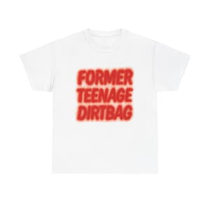 Former Teenage Dirtbag Emo Tee - Emo Night Pop Punk Apparel, Gift for Nostalgia, Rock and Roll Band Tee, Elder Emo, Not a Phase Alt T Shirt