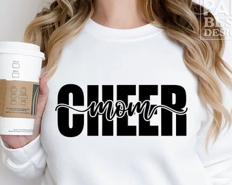 Cheer Mom SVG PNG, Cheerleader Svg, Team Spirit Svg, Cheer Mom Shirt Svg, Cheer Life Svg, Mom Life Svg, Cheerleader Mom Svg, Mom Svg