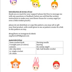 gehäkelte Sonny Angel Tasche Anleitung pdf Bild 5