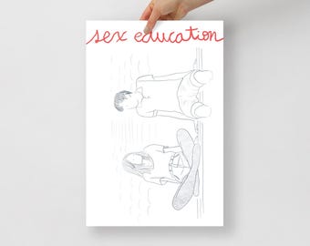 Maeve Wiley Otis Milburn Sex Education Moordale Emma Mackey Poster