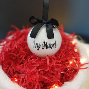 personalised Christmas bauble