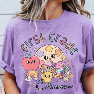 First grade Teacher shirt, First grade teacher team tees, Matching First Grade Crew tees, 1st Grade teacher Back to school tee, Teacher gift