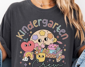 Kindergarten teacher shirt, Kindergarten Teacher team tees, Matching Kindergarten Crew shirts, Back to school tee, Kindergarten teacher gift