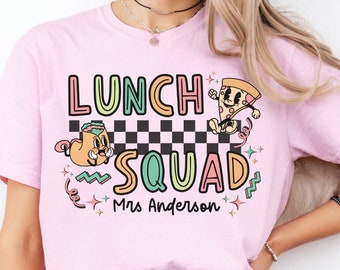 School lunch lady T-shirt, School Lunch Squad shirts, Cafeteria worker shirt, Retro Lunch lady tee, Lunch crew shirt, Cafeteria Crew shirt
