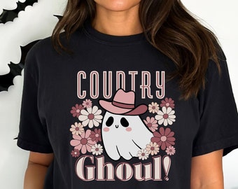Halloween Country girl shirt, Western Halloween shirt, Spooky western shirt, Cowgirl Halloween Tee, Cute Western ghost shirt, Spooky Cowgirl