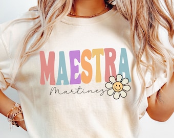 Maestra Shirt, Spanish teacher shirt, Bilingual teacher tee, Back to School, Spanish teacher gift, Language Immersion shirt, Maestra Gift