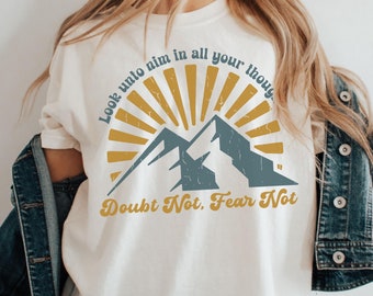 LDS youth theme 2025 shirt, Latter Day Saint tee, LDS Young women tee, LDS Girls camp tee, Look unto Christ, 2025 Lds youth theme, Lds gift