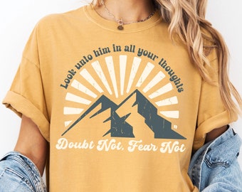 LDS youth theme 2025 shirt, Latter Day Saint tee, LDS Young women tee, LDS Girls camp tee, Look unto Christ, 2025 Lds youth theme, Lds gift