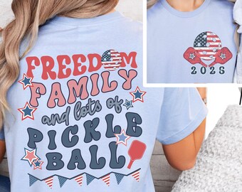 Patriotic Pickleball 4th of July shirt, Matching family 4th of July pickleball shirts, July 4th shirt, fourth of July Pickleball team shirt