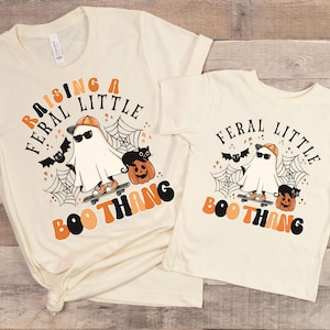 Toddler Boy Halloween shirt, Mom and son matching Halloween shirts, Retro Halloween Mommy and me tshirts, Mother son Halloween shirts, Pumpkin patch shirt, Toddler Halloween shirt, Groovy Ghost Halloween tee, Mommy and me Halloween shirt, Boo thang