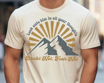 Latter Day Saint young men shirt, 2025 LDS youth shirt, Look unto Christ tee, LDS youth theme 2025, Aaronic priesthood camp, LDS bishop gift