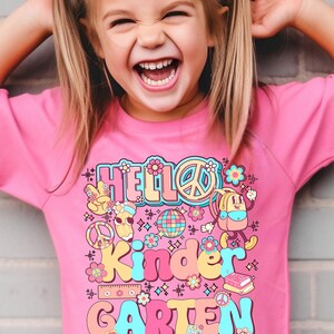 First day of Kindergarten shirt, Kids back to school shirt, Litte Girls Kindergarten shirt, First day of school shirt for Kindergarten girl