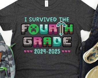Kids Last Day of school shirt, Last day of 4th grade shirt, Peace out 3rd grade, Last day of 2nd grade, grade level shirt, kid school tshirt