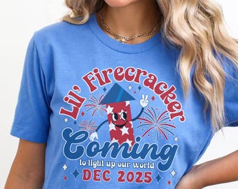4th of July pregnancy shirt, 4th of July pregnancy announcement to husband, pregnancy reveal to grandparents, Summer Pregnancy announcement