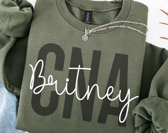 CNA sweatshirt, Custom name CNA shirt, Certified Nursing assistant shirt, Patient Care tech, Pct sweater, Cna Week gifts, Nurses Aide Gift