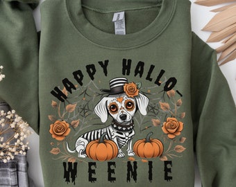 Dachshund Sweatshirt, Halloween Dachshund Shirt, Dachshund Halloween sweatshirt, Fall Doxie shirt, Spooky Wiener dog shirt, Dachshund gift
