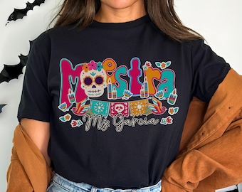 Day of the Dead teacher shirt, Personalized Maestra shirt, Latina teacher tshirt, Sugar Skull Spanish teacher shirt, Dia de los muertos tee