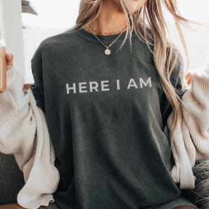 Here I am Bible Verse Charlie Kirk Shirt, Charlie Kirk Memorial tshirt, Here I am shirt, Simple black and white tee, Christian Conservative tshirt, I am Charlie Kirk shirt, Republican shirt, In Memory of Charlie Kirk, Christian faith shirt, Charlie quote shirt, Bible verse tee, Live Like Charlie, Mens Christian tee, Personal Ministry shirt, Stand with Charlies, Conservative Statement tshirt, Charlie Kirk tee, Freedom Fighter, Courage of faith tee, True American Patriot Christian shirt for men