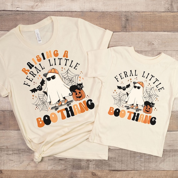Mommy and me Matching Halloween shirts, Spooky Mom and son retro Halloween shirts, Mother son Matching Halloween, Toddler Boy Halloween tee