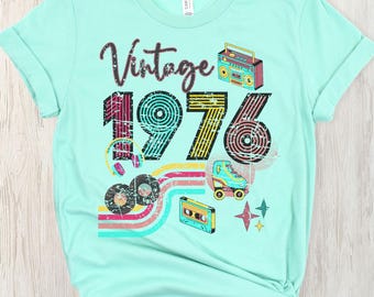 50th birthday shirt for women, Vintage 1976 birthday, Mom 50th birthday gifts, 50th birthday gifts for women, Best Friend 50th birthday gift