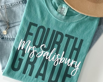 4th Grade Teacher shirt, fourth grade teacher team shirt, teacher grade level shirt, 4th grade shirt, Teacher appreciation, Teacher gift