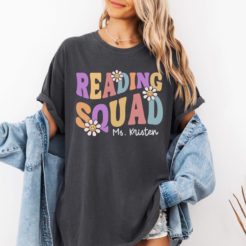 School reading specialist shirt, Reading teacher tee, Reading team shirts, Reading intervention group shirts, Raeding squad tee, Cute retro school reading aide shirt