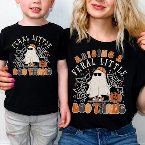 Toddler Boy Halloween shirt, Mom and son matching Halloween shirts, Retro Halloween Mommy and me tshirts, Mother son Halloween shirts, Pumpkin patch shirt, Toddler Halloween shirt, Groovy Ghost Halloween tee, Mommy and me Halloween shirt, Boo thang
